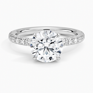 BOJ <b>Ring</b> 093 Round Cut 925 <b>Silver</b> Halo Stone Prong Setting <b>Solitaire</b> Diamond <b>Ring</b> 2ct D Color VVS1 Moissanite GRA Certified - Product Image 1