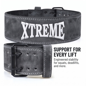 Ceinture de musculation en cuir en gros, ceinture de powerlifting à boucle à ardillon, ceinture de levage en cuir avec logo personnalisé, équipement sportif - Product Image 2