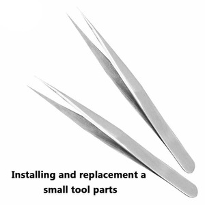 Pince à épiler en acier inoxydable pour sourcils, peigne pour extensions de cils, outils de maquillage pour sourcils, marron, pour la beauté - Product Image 3