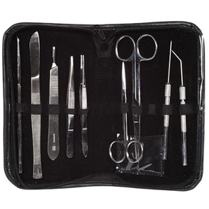 Kit d'instruments chirurgicaux de qualité pour étudiants - Kit de dissection anatomique vétérinaire manuel en acier inoxydable certifié CE - Product Image 1