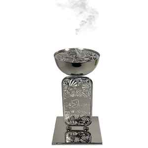Luxury Pink Resin Metal Incense Burner Gold Hollow Base Dome Lid Bakhoor Oud Censer Holder Home <b>Decor</b> - Product Image 4