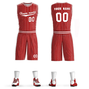Ensemble de maillot et short de basketball unisexe, coupe performance, respirant, séchage rapide, pour entraînement et match, vêtements de sport personnalisables, haute performance - Product Image 3