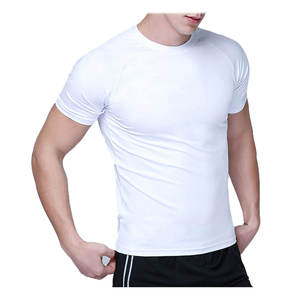 T-shirt de compression pour l'entraînement en plein air d'été, fitness, gym, jogging, course à pied, sweat-shirt ajusté, respirant, élastique, pour hommes - Product Image 3