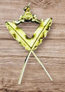 Collier de collation maçonnique Blue Lodge avec bijoux dorés d'officier, ensemble de 12, support en velours violet avec collier personnalisé - Product Image 6