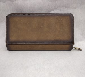 Portefeuille Pochette Femme en Cuir Hunter avec Porte-Cartes de Crédit, Porte-Document, Multiples Poches Zippées, RFID, Cuir Crazy Horse, Export Inde - Product Image 3