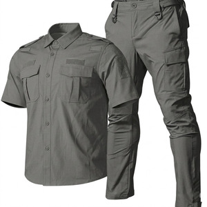Chaqueta de Guardia de Seguridad, Uniforme de Trabajo Reflectante, Abrigo de Invierno, Chaqueta de Patrulla de Seguridad Impermeable y Cortavientos, Azul y Negro - Product Image 1