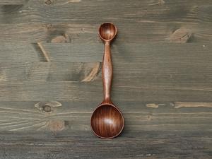 Cuillère à thé en bois écologique, cuillère doseuse à café et sucre faite à la main, légère et durable, outil de cuisine - Product Image 2