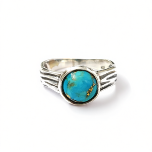 Fine Blue Copper <b>Turquoise</b> <b>Ring</b> 3.1 Grams - Product Image 2