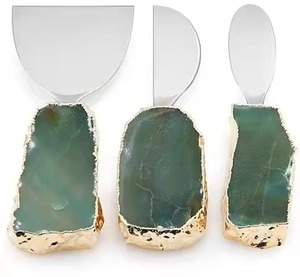 Modern <b>Cheese</b> <b>Knife</b> <b>Set</b> Stainless Steel Blades White Handles Dishwasher Safe Serving Tools for <b>Cheese</b> Boards - Product Image 3