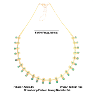 Green Kemp Fashion Jewelry Necklace Set - Product Image 3