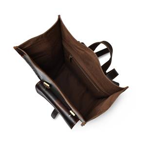 Premium <b>Black</b> Leather Roll Top <b>Backpack</b> Sleek Professional Laptop Rucksack For OEM ODM Orders LTBP-0294 - Product Image 5