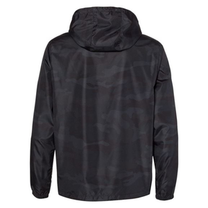 Black <b>Camo</b> Pullover Windbreaker <b>Jacket</b> | Oversized Half Zip Hooded <b>Jacket</b> | Lightweight Streetwear Windbreaker OEM Private Label - Product Image 3