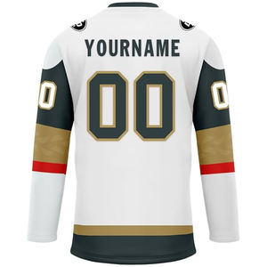 Maillot de hockey sur glace personnalisé 100% polyester imprimé par sublimation, fabricant pakistanais, fournisseur OEM en gros, acheteurs américains, uniforme d'équipe - Product Image 6