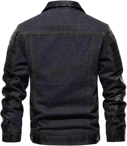 Customized Design Varsity Jacket Stand Collar <b>Covered</b> <b>Button</b> Closure Eco-Friendly Breathable Quick-Dry Cotton Wool Fabric Front - Product Image 3