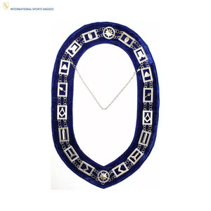 Luxury Style Personalized Embroidered Masonic Regalia Chain <b>Collar</b> with Safety Pin Customized Design and Premium Workmanship - Product Image 1