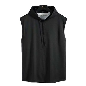 Nueva Sudadera con capucha sin mangas de moda Simple Color sólido con capucha Top verano chaleco transpirable ropa de cuerpo superior para parejas para usar - Product Image 1