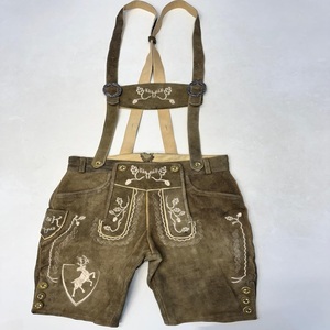Lederhosen Bávaros Estándar de Ante de Cabra, Antiarrugas, de Secado Rápido, Tejidos hasta la Rodilla - Product Image 2
