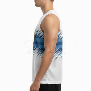 Maillot de lacrosse sans manches de qualité supérieure, prêt pour le jeu, haute performance, pour les joueurs masculins - Product Image 4