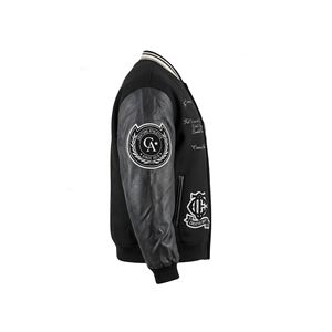 Blouson universitaire personnalisé tendance 2026 pour homme, style streetwear vintage avec patchs en chenille 3D et broderies - Product Image 6