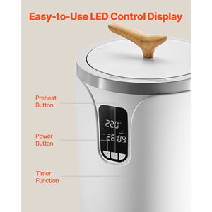 20L bianco secchio scaldasalviette schermo LED grande coperta scalda temperatura impostazione blocco di sicurezza apparecchiature termiche SPA casa - Product Image 6