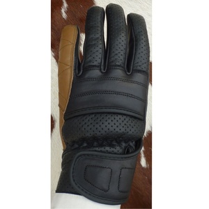 Gants de course en cuir de vachette à doigts entiers, légers, extensibles, respirants, imperméables, avec poignées et fermeture auto-agrippante, unisexes, pour sports de plein air - Product Image 2