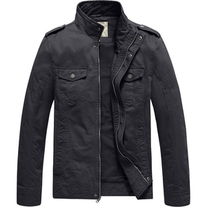 Custom Rugged <b>Utility</b> <b>Jacket</b> <b>Men</b> Outdoor Workwear Wind Resistant Multi Pocket Full Zip Functional Outerwear - Product Image 4