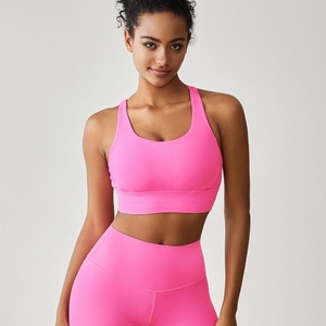 Nuevo Conjunto de Yoga de 2 Piezas para Mujer, Color Sólido, Spandex/Nailon, Transpirable, Ligero, de Secado Rápido, Ecológico, Ropa Deportiva - Product Image 5
