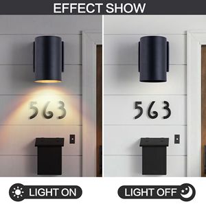 Lampada da Parete Moderna per Esterni Mirrea 7 Pollici, in Alluminio con Copertura in Vetro Temperato, Impermeabile, per Portico, Design a 2 Luci - Product Image 6