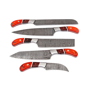 Juego de Cuchillos de Cocina Damasco de Alta Calidad, Colección de Cuchillos de Chef de Acero Inoxidable Duradero para una Fácil Preparación de Alimentos - Product Image 1