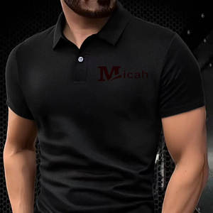 Polo de color sólido ultraligero para hombre, de secado rápido y transpirable, adecuado para fitness, gimnasio y correr. - Product Image 6