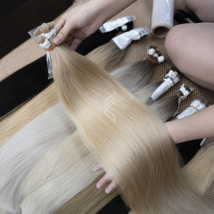 ผมเวียดนามดิบ100% 100ผมต่อแบบเวียดนามธรรมชาติสำหรับร้านเสริมสวยหรูหรา - Product Image 1