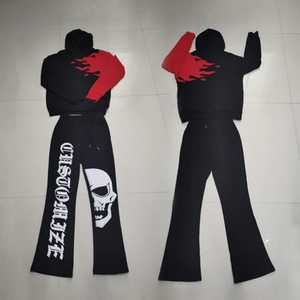 Survêtements d'hiver personnalisés imprimés pour hommes et femmes, légers, tricotés, 400 g/m², 100 % coton, écologiques, respirants, à capuche - Product Image 1