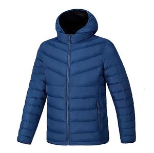 Chaqueta Acolchada Extra Grande para Hombre, Chaqueta de Invierno con Cierre, Cuello Alto, Tejido Resistente, Color Liso, Patrón Personalizado, Logotipo Personalizado - Product Image 5