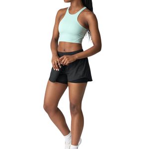 Custom Wholesale Women High Neck Racerback Crop <b>Top</b> OEM ODM Manufacturer Seamless Yoga Sports Bra Fitness Activewear <b>Top</b> - Product Image 4