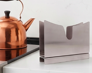 Porta Servilletas Metálico Hecho a Mano, Diseño Elegante, Acabado Plateado, Perfecto para Decoración de Cocina, Comedor y Accesorios de Mesa - Product Image 5