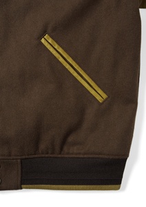 Blousons universitaires en laine pour hommes, vente en gros, streetwear, hiver, manches en cuir, vêtements de sport décontractés - Product Image 6