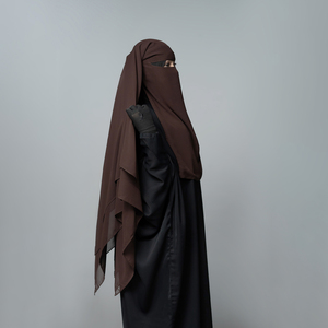 Hiyab Niqab de Color Sólido a la Moda para Mujer, Cubre Rostro Islámico Ligero, Tela Suave, Velo para Uso Diario - Product Image 4
