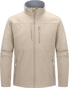 Veste softshell homme, élégante, légère, respirante, imperméable, coupe-vent et durable, idéale pour la randonnée, le camping et la course à pied. - Product Image 1