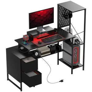 Black Computer <b>Desk</b> for Office <b>Study</b> or Writing - Product Image 5