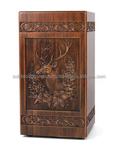 Hot Selling Handmade Wooden Urn <b>Box</b> <b>For</b> Adult <b>Ashes</b> Funeral human Urns Burial Urns - Product Image 1