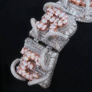 Colgante Vertical de Moissanita con Letra Personalizada, Amuletos Modernos de Plata Esterlina 925 Certificada para Unisex - Product Image 5