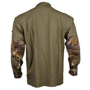 Chemise de chasse respirante à manches courtes en tissu durable à imprimé animal pour l'été, avec logo brodé personnalisé, très vendue - Product Image 2