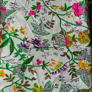 Tela de Algodón Cambray Estampada a Bloques 60x60, Tela de Algodón con Estampado Tradicional Jaipuri - Product Image 2