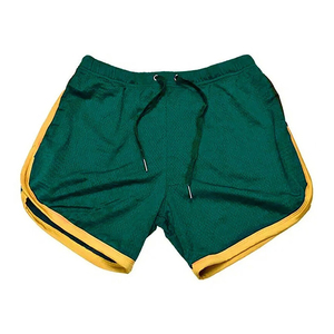 Pantalones Cortos Deportivos para Hombre, Color Gris Sólido, de Secado Rápido, con Franja Lateral, Cintura con Cordón Ajustable, Tejido Informal de Poliéster - Product Image 5