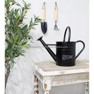 Regadera de Metal Moderna para Jardín, Acabado de Lujo, Elegante Regadera de Metal Hecha a Mano para Decoración del Hogar - Product Image 2