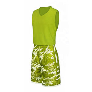 Uniforme de baloncesto transpirable, camiseta sin mangas con pantalones cortos a juego, diseñado para controlar la humedad y para actividades deportivas. - Product Image 5