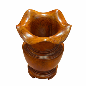 Vase de table minimaliste décoratif en bois massif parfumé 24 cm Matériel naturel - Product Image 2