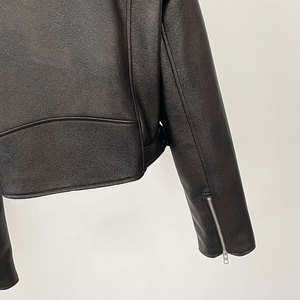 Chaqueta de Motocicleta de PU para Hombre, Otoño, con Capucha, Cierre de Cremallera, Cuello Alto, Transpirable, Impermeable, Ecológica, de Alta Calidad, para Adultos - Product Image 4