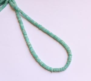 Perles Heishi en Amazonite Naturelle 9-9,5 MM, Perles de Pierre Précieuse Lisses et Polies pour la Fabrication de Bijoux, Fournitures en Gros - Product Image 4