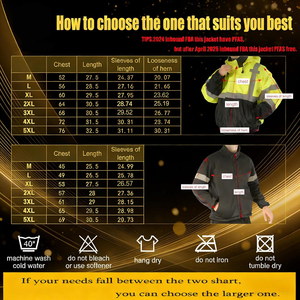 High Quality Winter Safety Jacket Insulated Construction Workwear Professional Supplier - Product Image 6
